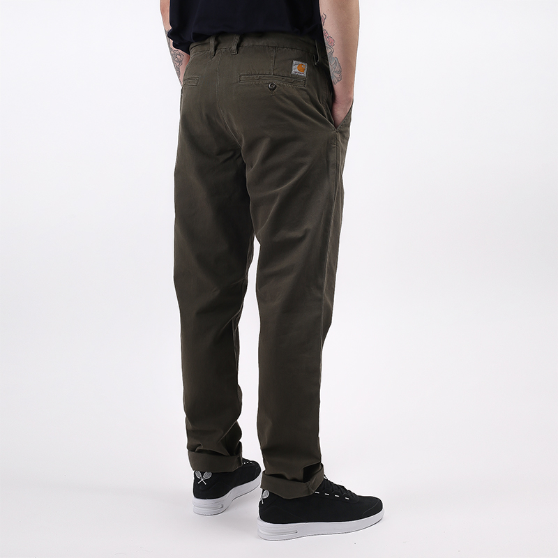 мужские зеленые брюки Carhartt WIP Johnson Pant I026021-cypress - цена, описание, фото 4